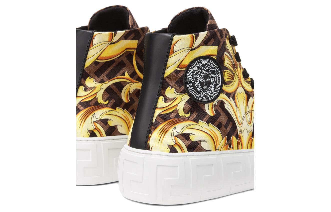 Versace Fendi Fendace Gold Baroque Greca High Top 圖 5