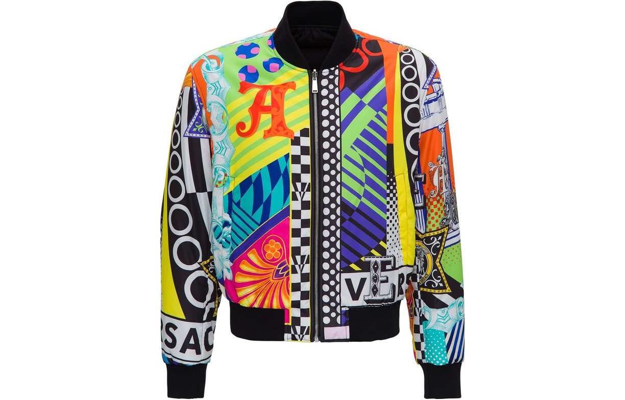 Versace Floral Aviator Jacket A87346-A235623-A7000