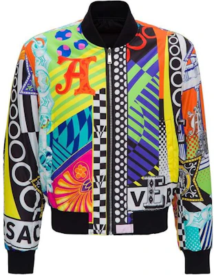 Versace Jaket Aviator Bunga A87346-A235623-A7000 Buy Versace Jaket Aviator Bunga A87346-A235623-A7000