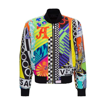 Versace Floral Aviator Jacket A87346-A235623-A7000