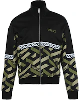 Versace Full-Zip Stand Collar Jacket Black 1002060-1A01463-5B160 Versace Full-Zip Stand Collar Jacket Black 1002060-1A01463-5B160