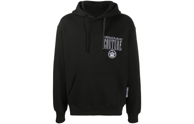 Versace FW21 Alphabet Pattern Hoodie Black B7GZB7T8-30216-899