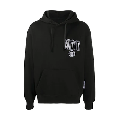 Versace FW21 Alphabet Pattern Hoodie Black B7GZB7T8-30216-899