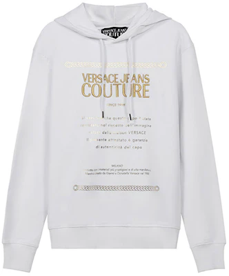 Versace FW21 Hoodie Fleece Putih Logo Bordir 71GAIT10-CF00T-G03 Buy Versace FW21 Hoodie Fleece Putih Logo Bordir 71GAIT10-CF00T-G03