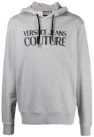 Versace FW21 Logo Print Solid Color Hoodie Gray - Long Sleeve B7GWA7ST-30464-802 Versace FW21 Logo Print Solid Color Hoodie Gray - Long Sleeve B7GWA7ST-30464-802