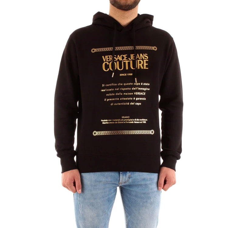 Versace FW21 Pullover Hoodie Black 71GAIT10-CF00T-899