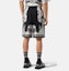 Shop VERSACE FW22 Baroque Print Relaxed Fit Elastic Waist Shorts Black 1002476-1A04155-5B040