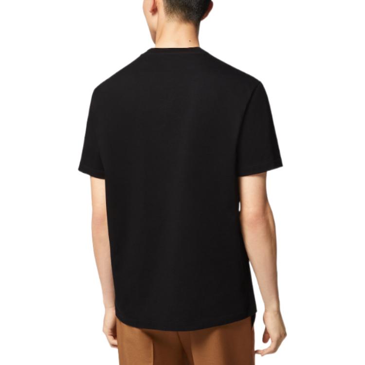 VERSACE FW22  Black Crewneck Logo Print Short Sleeve T-Shirt 1008485-1A06067-1B000 圖 4