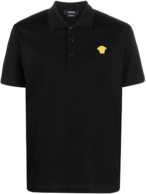 VERSACE FW22 Polo Negro Bordado Manga Corta Casual. 1008492-1A06071-1B000 Buy VERSACE FW22 Polo Negro Bordado Manga Corta Casual. 1008492-1A06071-1B000