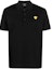Order VERSACE FW22 Polo Negro Bordado Manga Corta Casual. 1008492-1A06071-1B000