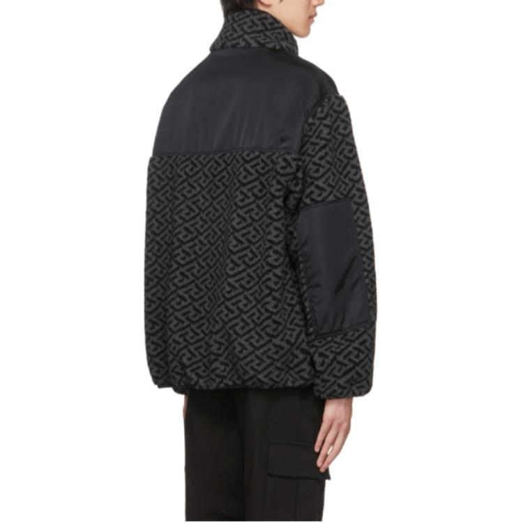 VERSACE FW22  Black Geometric Print Zip-Up Jacket. 10065171-A04530-2E160 圖 6