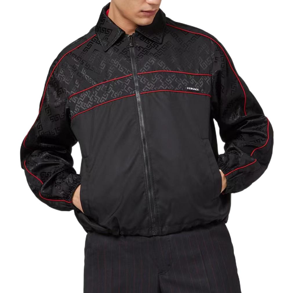 Details for VERSACE 2022秋冬 黑色圖案印花長袖外套 A87094-A26597-A4008