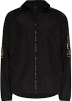 Versace FW22 Black Hoodie Jacket with Greek Motif Print Design. 1003740-1A03773-1B000 Versace FW22 Black Hoodie Jacket with Greek Motif Print Design. 1003740-1A03773-1B000