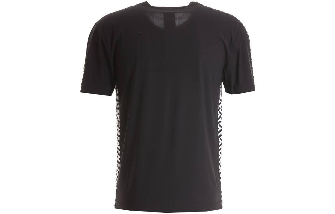 VERSACE FW22  Black Letter Crewneck Short Sleeve T-Shirt 10046811-A03229-2W020 圖 3