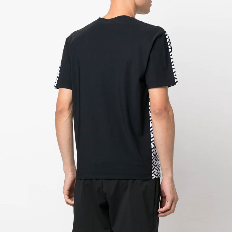VERSACE FW22  Black Letter Crewneck Short Sleeve T-Shirt 10046811-A03229-2W020 圖 5