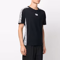 Details for VERSACE FW22 Black Letter Crewneck Short Sleeve T-Shirt 10046811-A03229-2W020