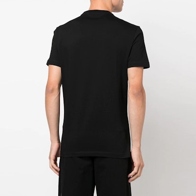 VERSACE FW22 Black Letter Graphic Crew Neck T-Shirt 1006984-1A04967-1B000 Purchase VERSACE FW22 Black Letter Graphic Crew Neck T-Shirt 1006984-1A04967-1B000