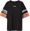 Buy VERSACE FW22 Black Letter Print Crew Neck Short Sleeve T-Shirt 1006448-1A04117-2B510
