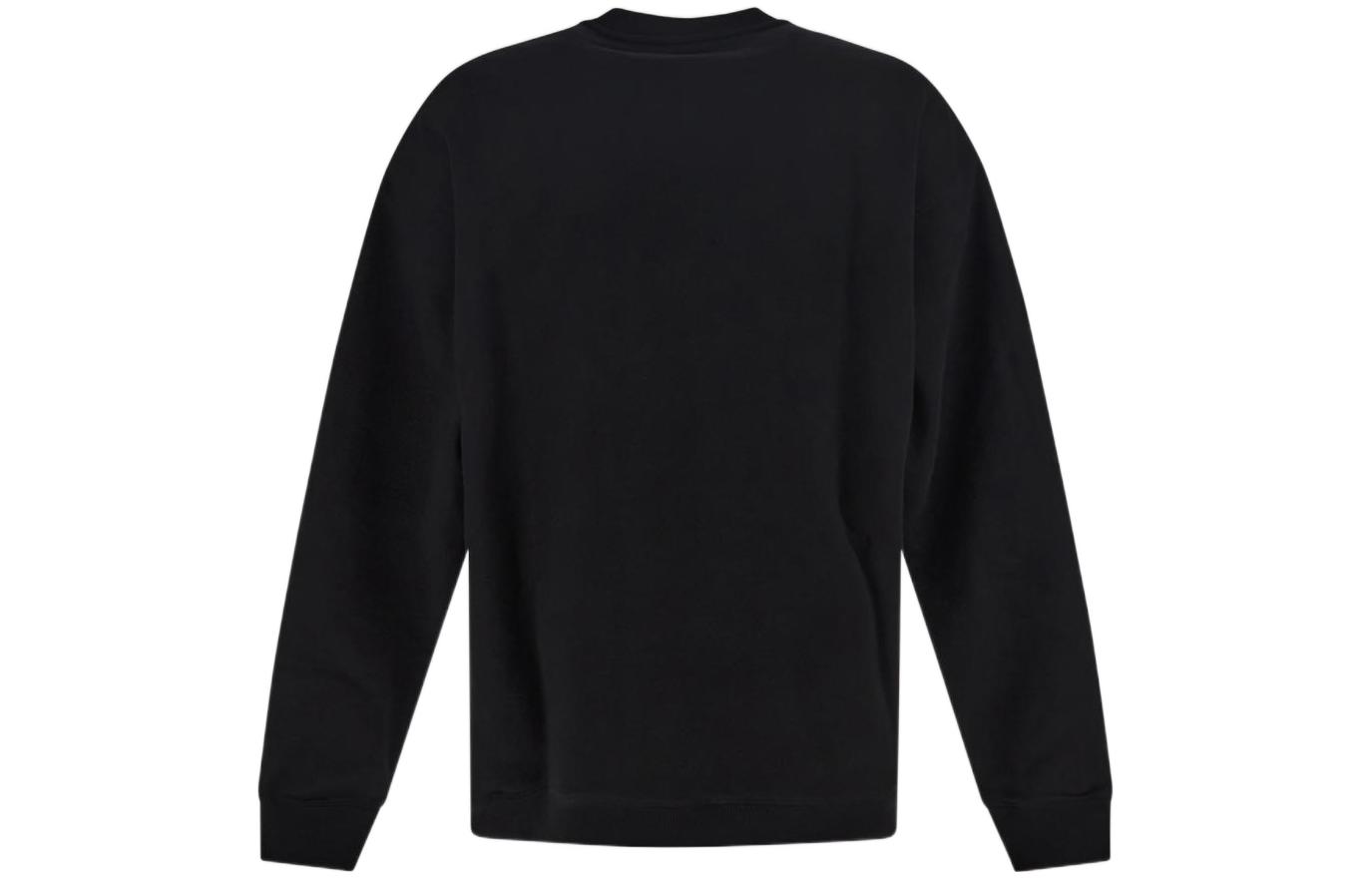 VERSACE FW22  Black Logo Print Crewneck Pullover Sweatshirt. 1006985-1A04970-1B000 圖 3