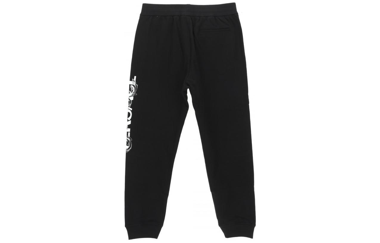 Lookbook VERSACE FW22  Black Relaxed Fit Pants with Solid Logo Print 1006981-1A04955-1B000