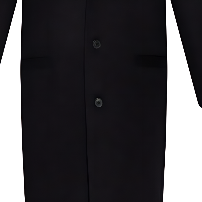 Sizing ヴェルサーチ FW22 ブラック シングルブレスト ストレートカラーコート. 1006962-1A04931-1B000