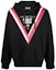 Buy VERSACE FW22 Sudadera Negra Rayada con Logo y Capucha Ajustable Mangas Largas 73GAIP10-CF00P-899