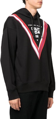 VERSACE FW22 Sudadera Negra Rayada con Logo y Capucha Ajustable Mangas Largas 73GAIP10-CF00P-899 Purchase VERSACE FW22 Sudadera Negra Rayada con Logo y Capucha Ajustable Mangas Largas 73GAIP10-CF00P-899