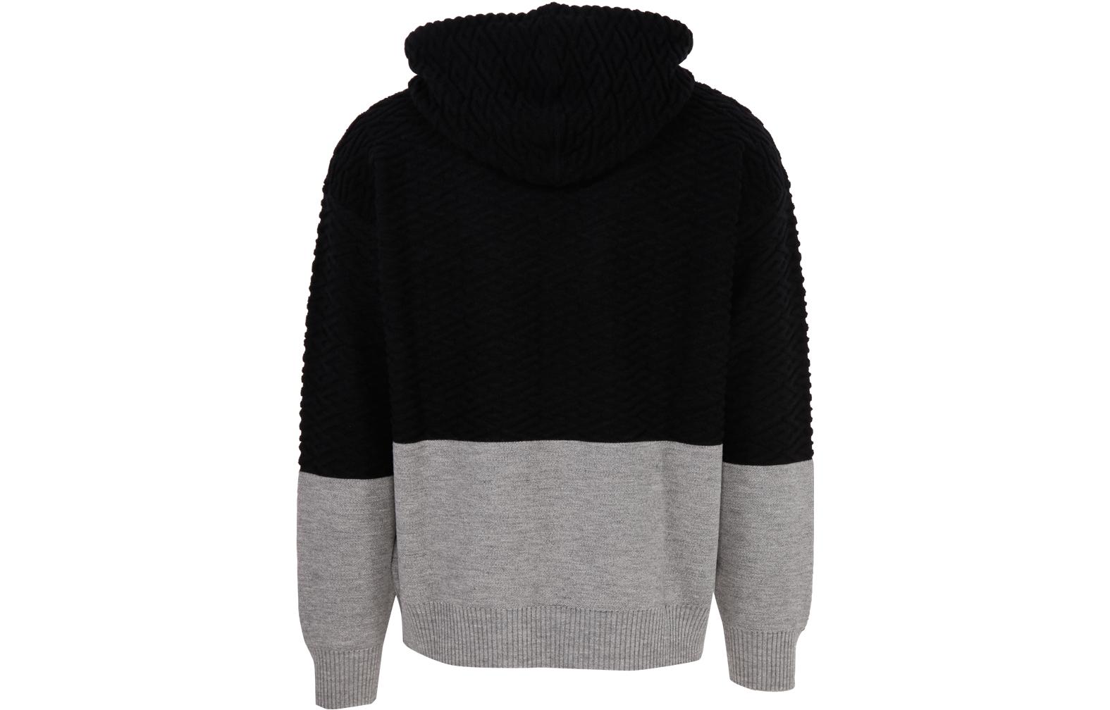 VERSACE FW22  Colorblock Logo Embroidered Knit Hoodie. 1005941-1A04073-2B050 圖 3