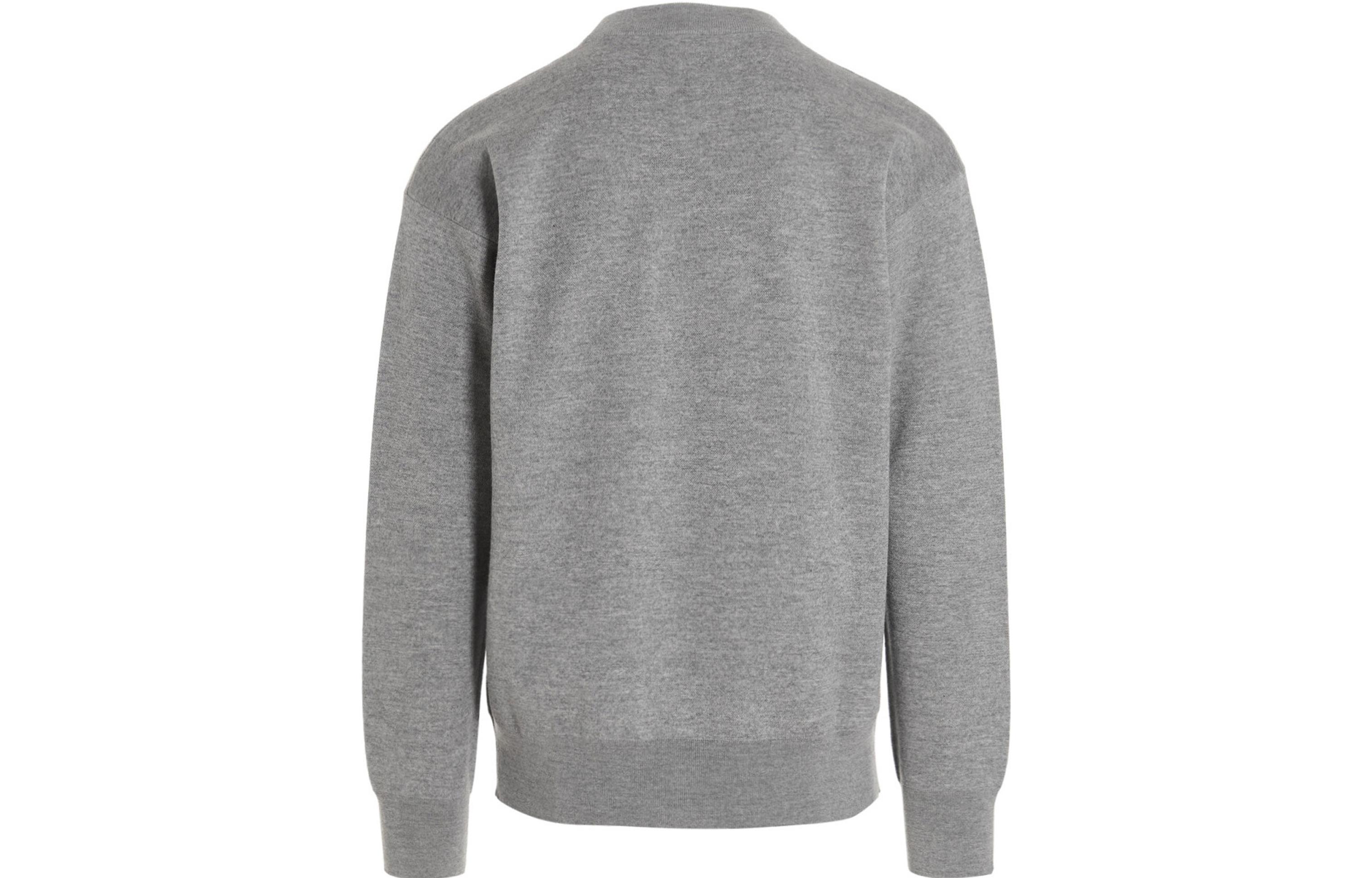 VERSACE FW22  Grey Crewneck Sweatshirt with Abstract Jacquard Design 1006101-1A04196-1E100 圖 3