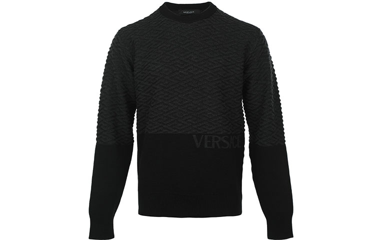 VERSACE FW22  Grey Knit Pullover Wool Sweater. 1005942-1A04073-1B000 圖 2