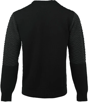 VERSACE FW22 Grey Knit Pullover Wool Sweater. 1005942-1A04073-1B000 Lookbook VERSACE FW22 Grey Knit Pullover Wool Sweater. 1005942-1A04073-1B000