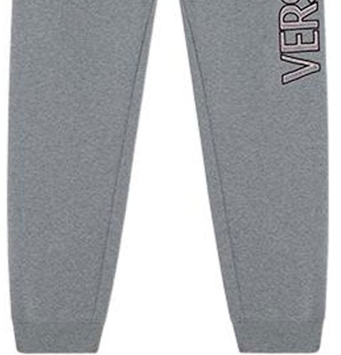VERSACE FW22 Joggers Grises de Punto con Letra y Cintura Elástica. 1004011-1A02880-1E090 Sizing VERSACE FW22 Joggers Grises de Punto con Letra y Cintura Elástica. 1004011-1A02880-1E090