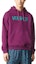 Lookbook ヴェルサーチ FW22 パープルレッドフーディー レターロゴプリント入り. 1006975-1A04511-1LA50