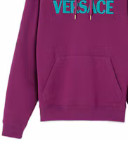 Sizing VERSACE FW22 紫紅字母Logo印花連帽衫 1006975-1A04511-1LA50