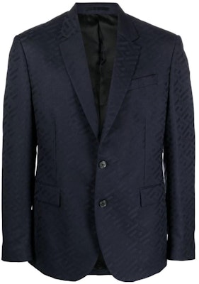 베르사체 FW22 싱글 브레스티드 솔리드 블루 블레이저. 1006009-1A04315-1U610 Buy 베르사체 FW22 싱글 브레스티드 솔리드 블루 블레이저. 1006009-1A04315-1U610