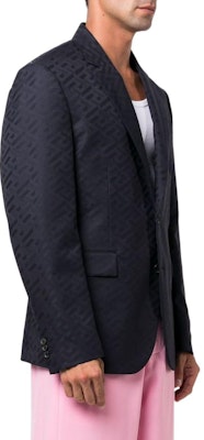 베르사체 FW22 싱글 브레스티드 솔리드 블루 블레이저. 1006009-1A04315-1U610 Purchase 베르사체 FW22 싱글 브레스티드 솔리드 블루 블레이저. 1006009-1A04315-1U610