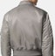 Sizing VERSACE FW22 Solid Color Patch Bomber Jacket in Gray 1006698-1A04656-1E460
