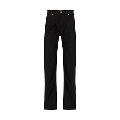 VERSACE FW22 Straight-Leg Medusa Jeans Black A86452-1A03069-1D040