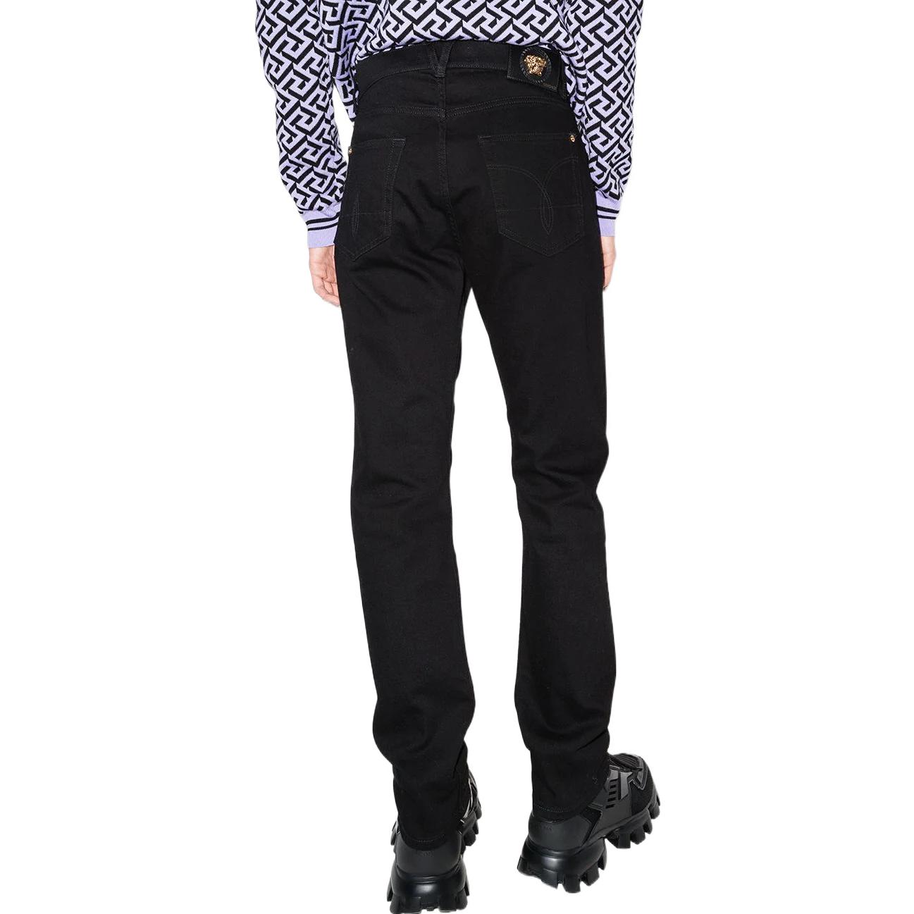 Purchase VERSACE FW22 Jeans Hitam Straight-Leg Medusa A86452-1A03069-1D040