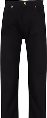 VERSACE FW22 Jeans Hitam Straight-Leg Medusa A86452-1A03069-1D040 Details for VERSACE FW22 Jeans Hitam Straight-Leg Medusa A86452-1A03069-1D040