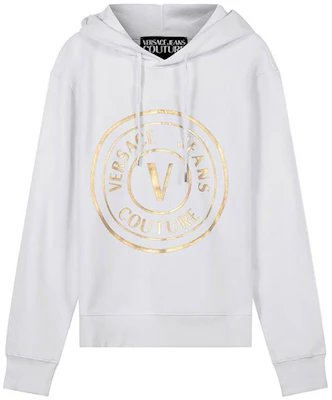 Versace FW22 Badge Logo Print Hoodie Putih 72GAIT03-CF01T-G03 Buy Versace FW22 Badge Logo Print Hoodie Putih 72GAIT03-CF01T-G03