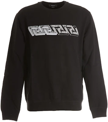 Versace FW22 黑色Logo印花套頭衫 1006478-1A04488-1B000 Buy Versace FW22 黑色Logo印花套頭衫 1006478-1A04488-1B000