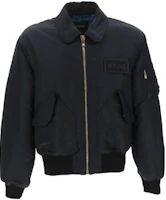 Versace FW22 Black Slim Fit Zip-Up Jacket Long Sleeve Outerwear 1006698-1A04656-1B000 Versace FW22 Black Slim Fit Zip-Up Jacket Long Sleeve Outerwear 1006698-1A04656-1B000