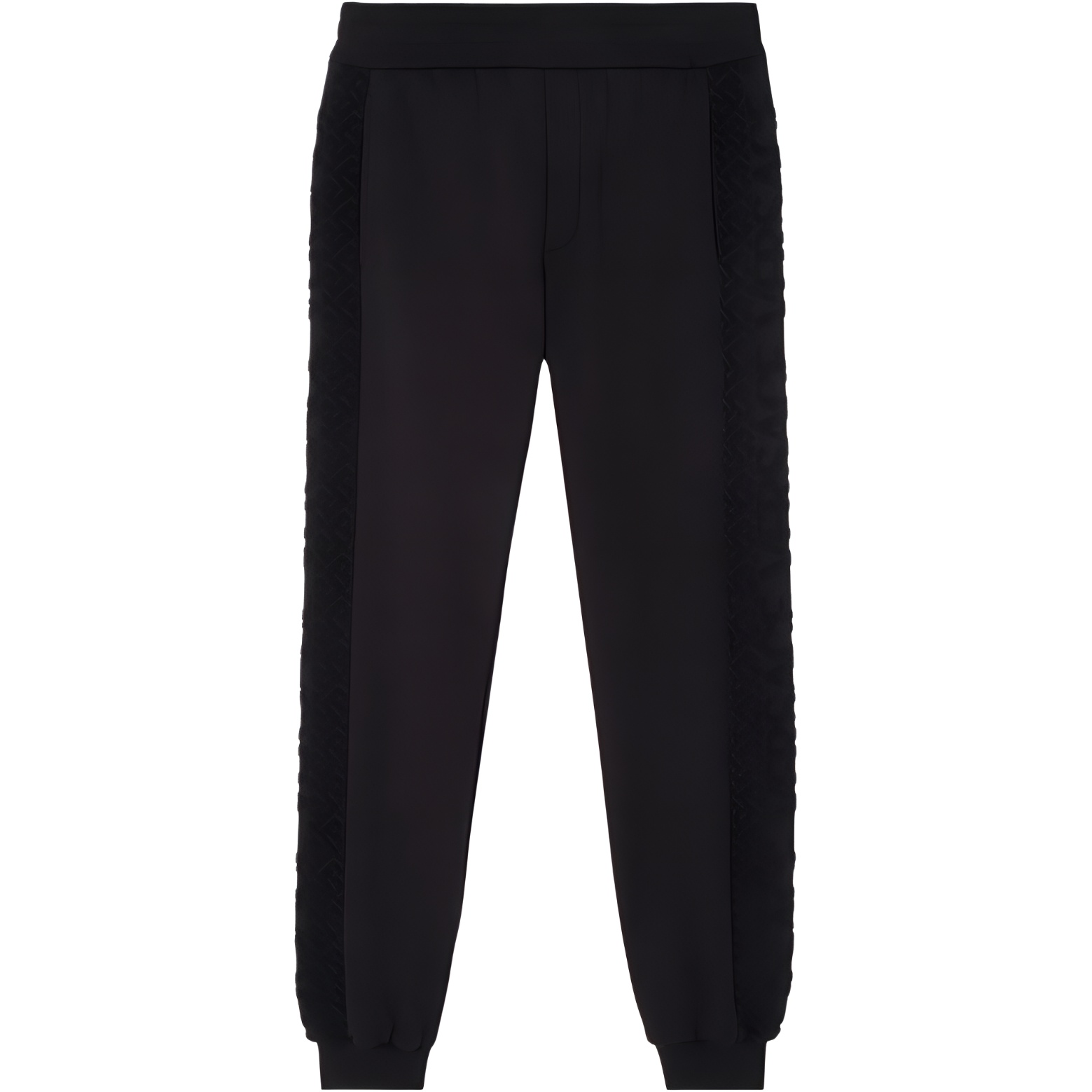VERSACE FW22 Black Solid Color Knit Jogger Sweatpants 1008622-1A06082-1B000