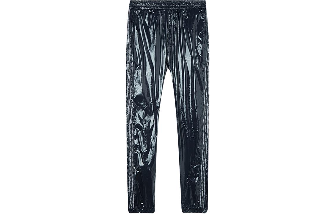 VERSACE FW22 Coated Elastic Waist Jogger Pants Black Mens. A79839-A222327-A00850