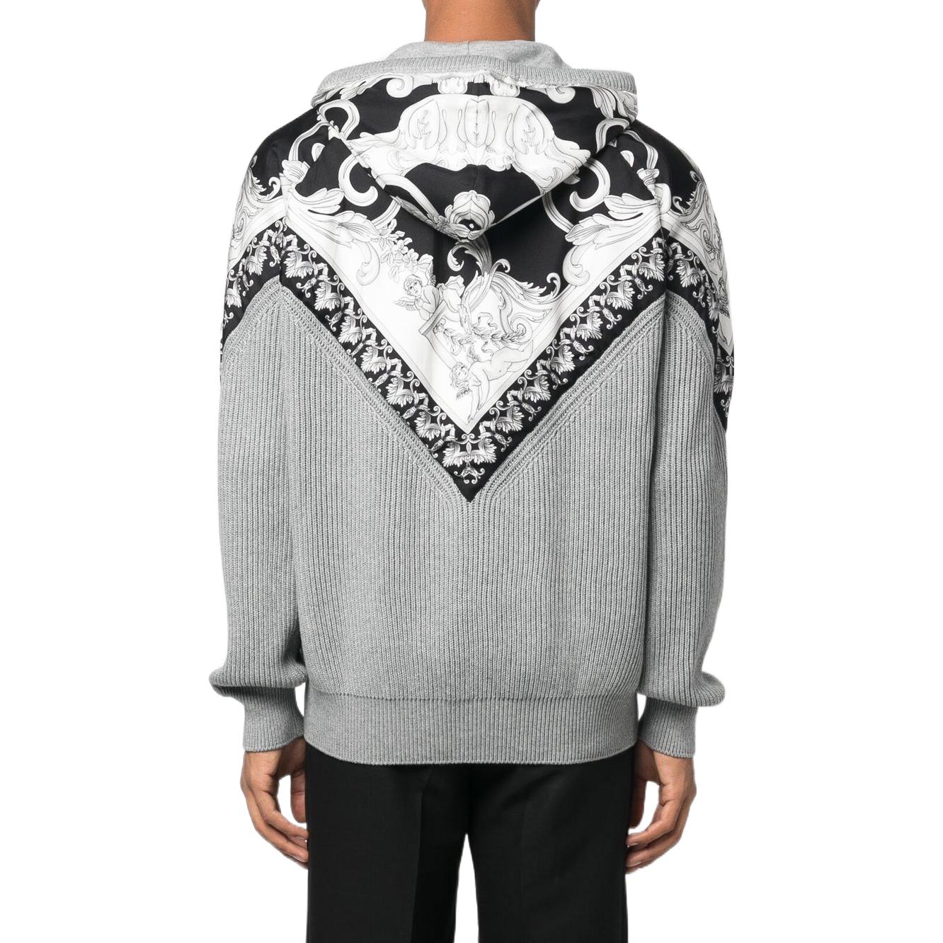 VERSACE FW22 Leaf Print Zip-Up Jacket Grey Menswear 1006074-1A04157-1E100 圖 5