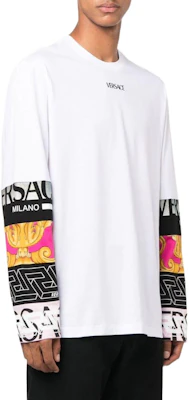 Versace FW22 標誌印花圓領針織毛衣 白色 10060101A041172W580 Purchase Versace FW22 標誌印花圓領針織毛衣 白色 10060101A041172W580
