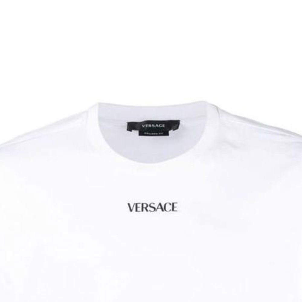 Versace FW22 Logo Print Crewneck Knitted Sweater  White 10060101A041172W580 圖 6