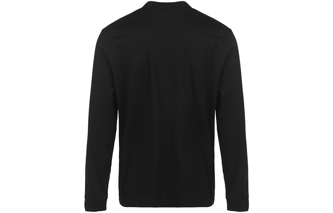 Lookbook VERSACE FW22 標誌印花長袖休閒T恤 黑色 10070321A049671B000