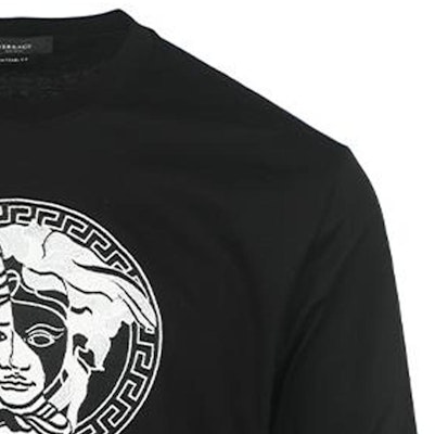 VERSACE FW22 標誌印花長袖休閒T恤 黑色 10070321A049671B000 Purchase VERSACE FW22 標誌印花長袖休閒T恤 黑色 10070321A049671B000
